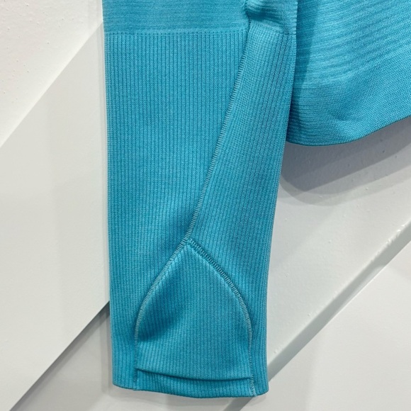 NWT Lululemon Swiftly Tech Long Sleeve Shirt In Washed Blue Size 8 - Picture 4 of 6